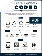 Fabric Care Symbols Infographic PDF