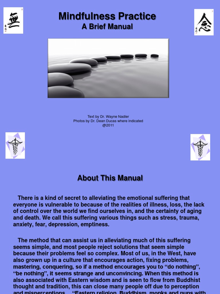 Mindfulness Practice Manual Guide | PDF | Mindfulness | Feeling