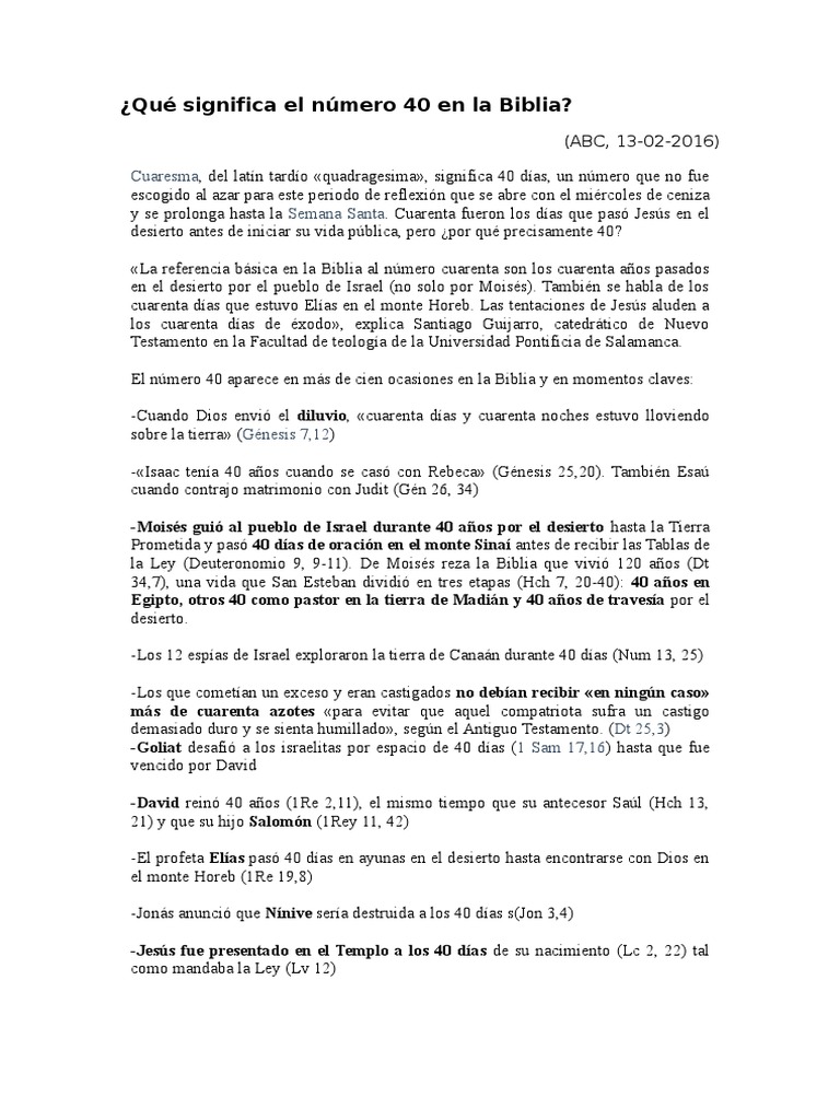 Qué significa el número 40 en la Biblia.doc