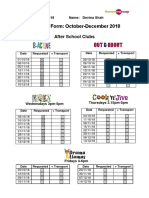 Booking Form October-December 2018