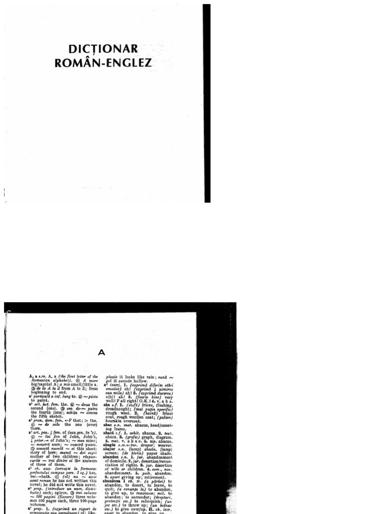 Dictionar Roman Englez Stress Linguistics Subscription Business Model