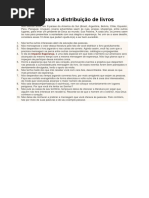 10 Dicas Para a Distribuição de Livros