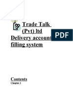 Delivery Accounts Filling System