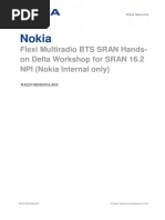 Nokia: Flexi Multiradio BTS SRAN Hands-On Delta Workshop For SRAN 16.2 NPI (Nokia Internal Only)