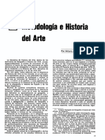 Metodología e Historia Del Arte: Por Arturo ANSON NAVARRO (')