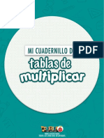 Tablas de Multiplicar CUADERNILLO