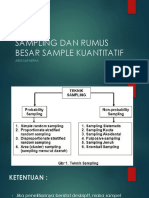 Sampling Dan Rumus Besar Sample Kuantitatif