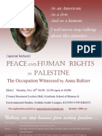 Anna Baltzer talk in Japan (Kyoto University) - Flyer Front Final Eng Version