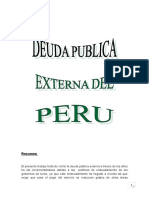 Deuda Publica Del Peru