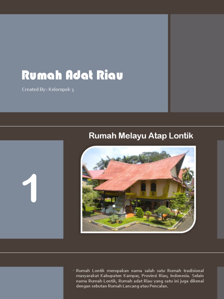 Antropologi Rumah Adat Riau