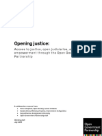 Access to Justice, Open Judiciaries, And Legal Empowerment Through the Open Government Partnership
