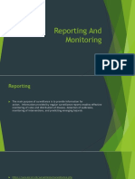 Topic 8 Reporting and Monitoring