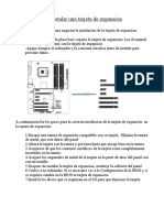 Instalación Tarjeta de Expansión
