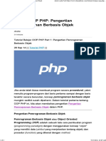 Belajar OOP PHP_ Pengertian Pemrograman Berbasis Objek