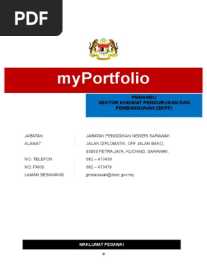 Myportfolio Pemandu  PDF