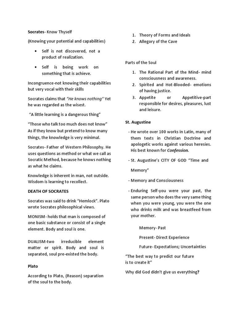 Understanding The Self Reviewer | PDF | Id | Socrates