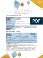 Paso 5 - Implementación de La Propuesta