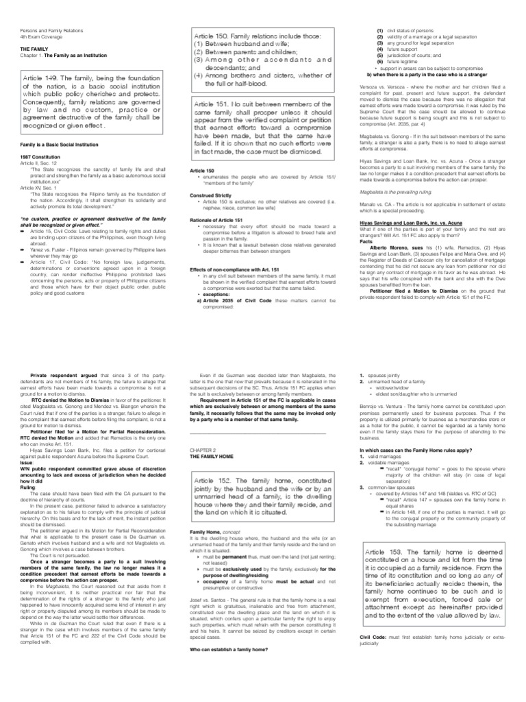 Criminal Law I Cases | PDF | Family | Marriage