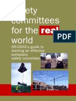 Safety Committees For The Real World: OR-OSHA's Guide To Starting An Effective Workplace Safety Committee