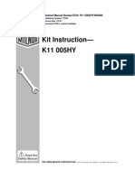 Kit Instruction - K11 005HY: Published Manual Number/ECN: H11 0005HY/99504N