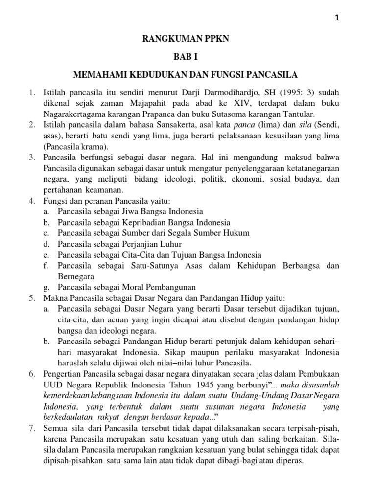 Rangkuman Ppkn Kelas Viii