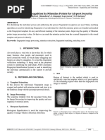 Fingerprint Recognition by Minutiae Points For Airport Security