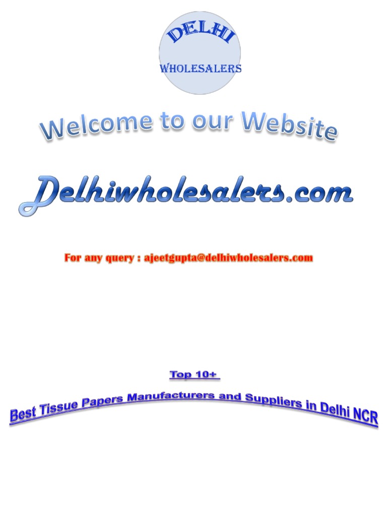 Top 10 Tissue Paper Manufacturers and Suppliers in Delhi & NCR PDF