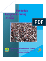 Proyeksi Penduduk Kabupaten Karawang Tahun 2010-2020