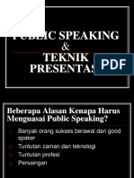 Public Speaking Dan Teknik Presentasi