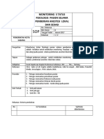 7.7.1.4.b. SOP Monitoring Status Fisiologis Pasien Selama Pemberian Anestesi Lokal Dan Sedasi