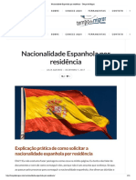 Nacionalidade Espanhola Por Residência - Tempo de Migrar