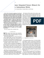 Vision and Distance Integrated Sensor (Kinect) For An Autonomous Robot