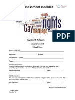 Assessment Booklet: Current Affairs