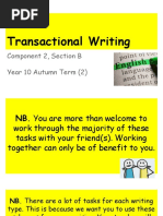 Transactional Writing