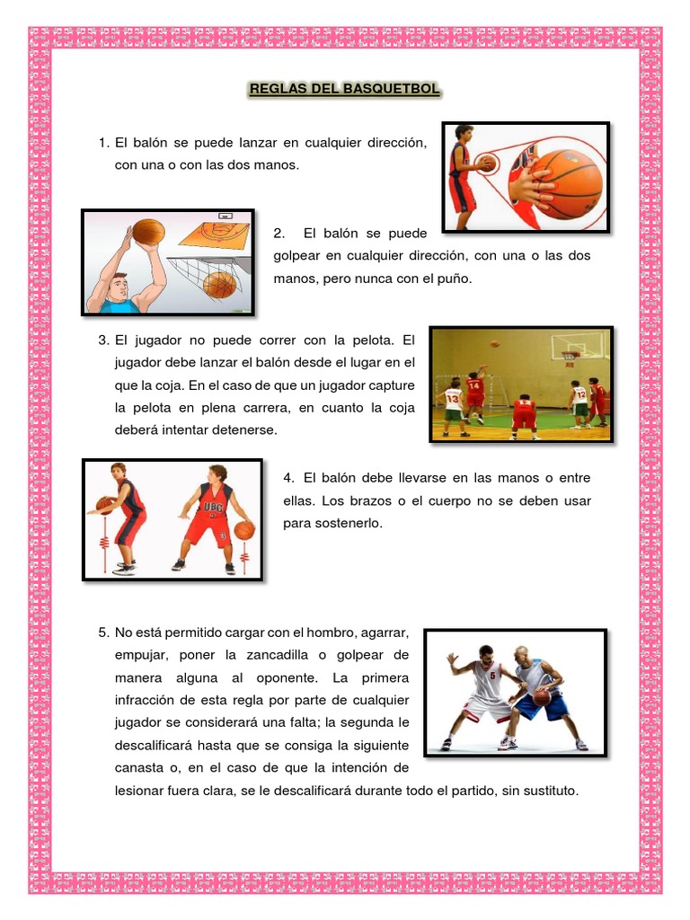 Reglas Del Basquetbol | PDF | Asociación de Futbol | Ocio