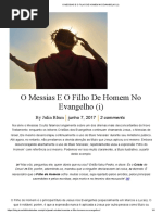 o Messias e o Filho de Homem No Evangelho (i)