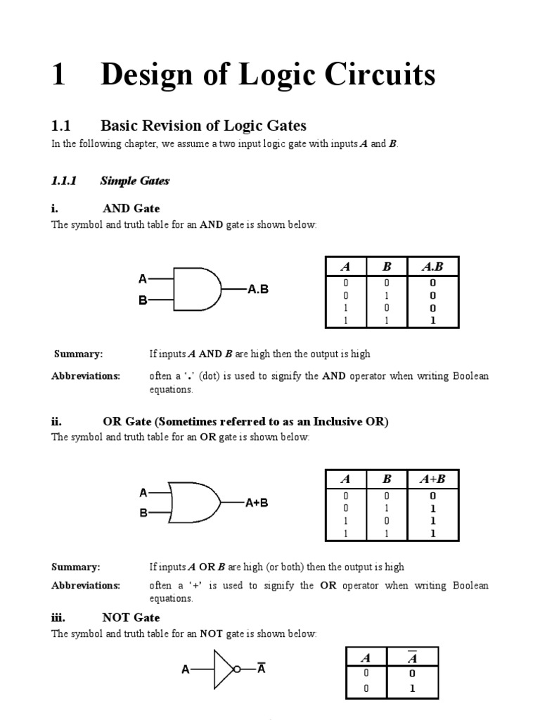 Basic Logic Design PDF