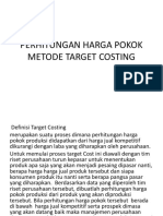 Kuliah Ke 13 Target Costing