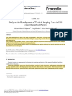Study On The Development of Vertical Jumping Force in U18 Junior Basketball Players