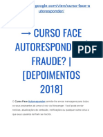 Curso Face Autoresponder Fabio Vasconcelos Funciona? É Bom?? Resultados!!