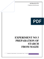 Preparation of Starch From Maize