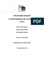 Wolfgang Kc3b6hler Trabajo de Investigacic3b3n Historia de La Psicologc3ada3 PDF