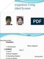 Face Recognition Using Embedded System