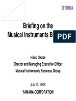 Briefing On The Musical Instruments Business