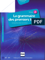 La Grammaire Des Premiers Temps Volume 2