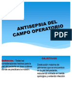 Antisepsia Del Campo Operatorio