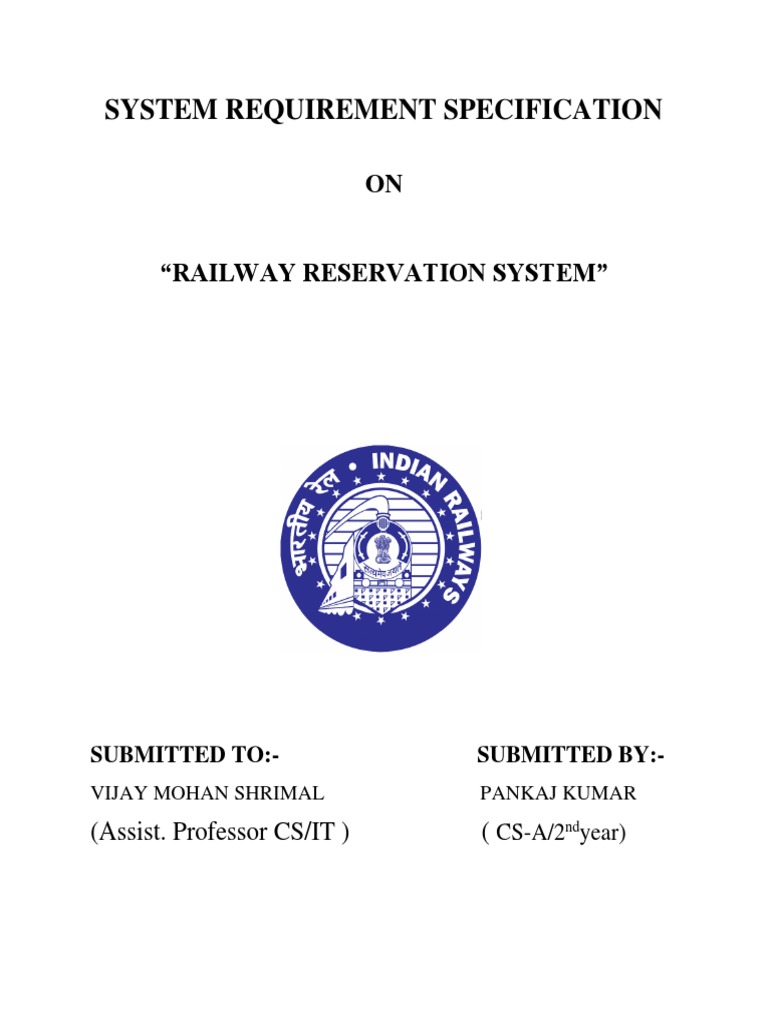 Railway Reservation System Overview | PDF | Graphical User Interfaces ...