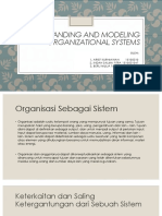 Understanding and Modeling Organizational Systems