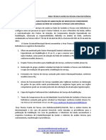 Solicitação de habilitação de serviços de reabilitação