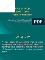 Ifrs in India 2009 - 2011 Time For Transition